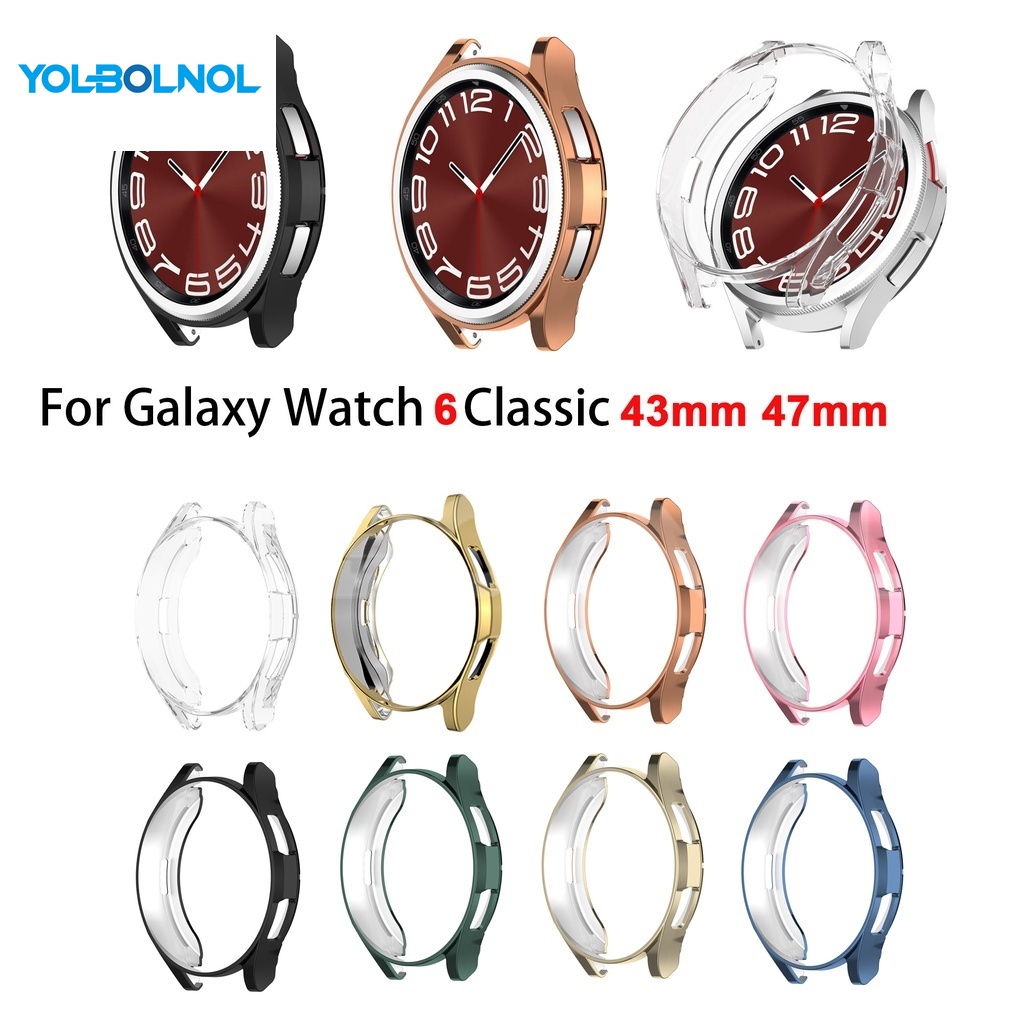 SAMSUNG Tpu 保護殼適用於三星 Galaxy Watch6 Watch 6 Classic 43mm 47mm