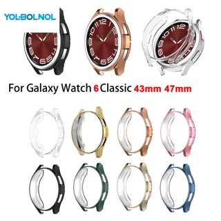 SAMSUNG Tpu 保護殼適用於三星 Galaxy Watch6 Watch 6 Classic 43mm 47mm