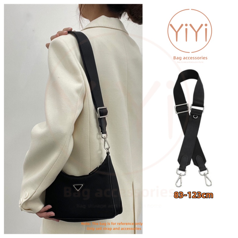 [YiYi] 包包背帶 適用於 prada hobo 包包改造配件 3.8CM 宽背带 83-123CM 帆布背帶