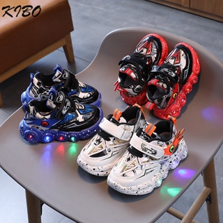 兒童亮燈鞋子 男童運動鞋 1-5歲孩子跑步鞋 男孩發光鞋