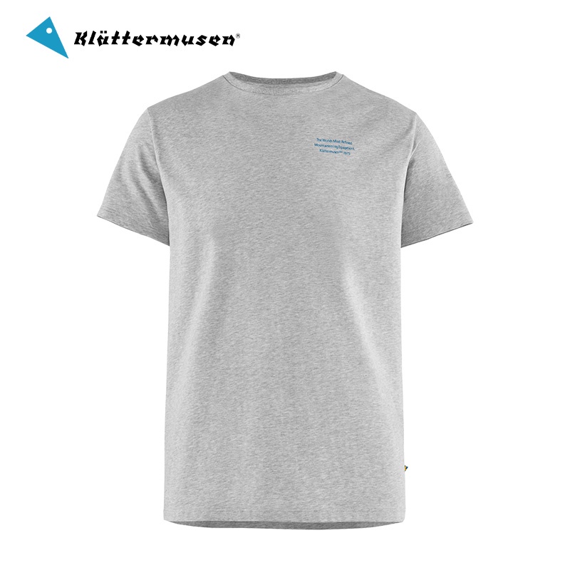 Klattermusen攀山鼠 運動休閒印花純棉短袖T恤男女同款