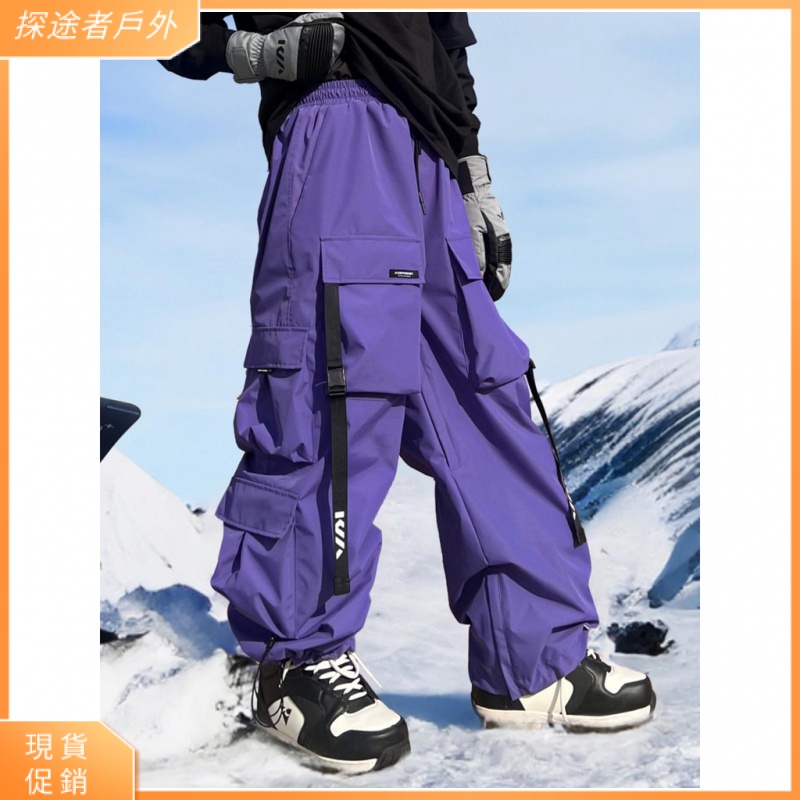 【超值】滑雪褲 雪褲 KEEPMONEY新款滑雪褲美式重工機能風單板防水滑雪大學T3L滑雪服女