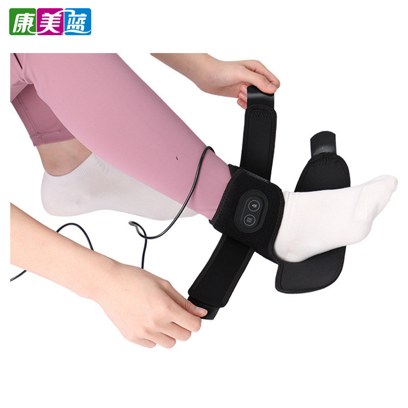 電熱震動護踝支撐帶5V碳纖維電加熱片溫控保暖熱敷腳腕腳踝發熱護踝電加熱保暖熱敷腳踝扭傷恢復保暖腳踝關節