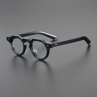日系復古小眾設計感黑色小框眼鏡潮男女板材美式眼鏡
