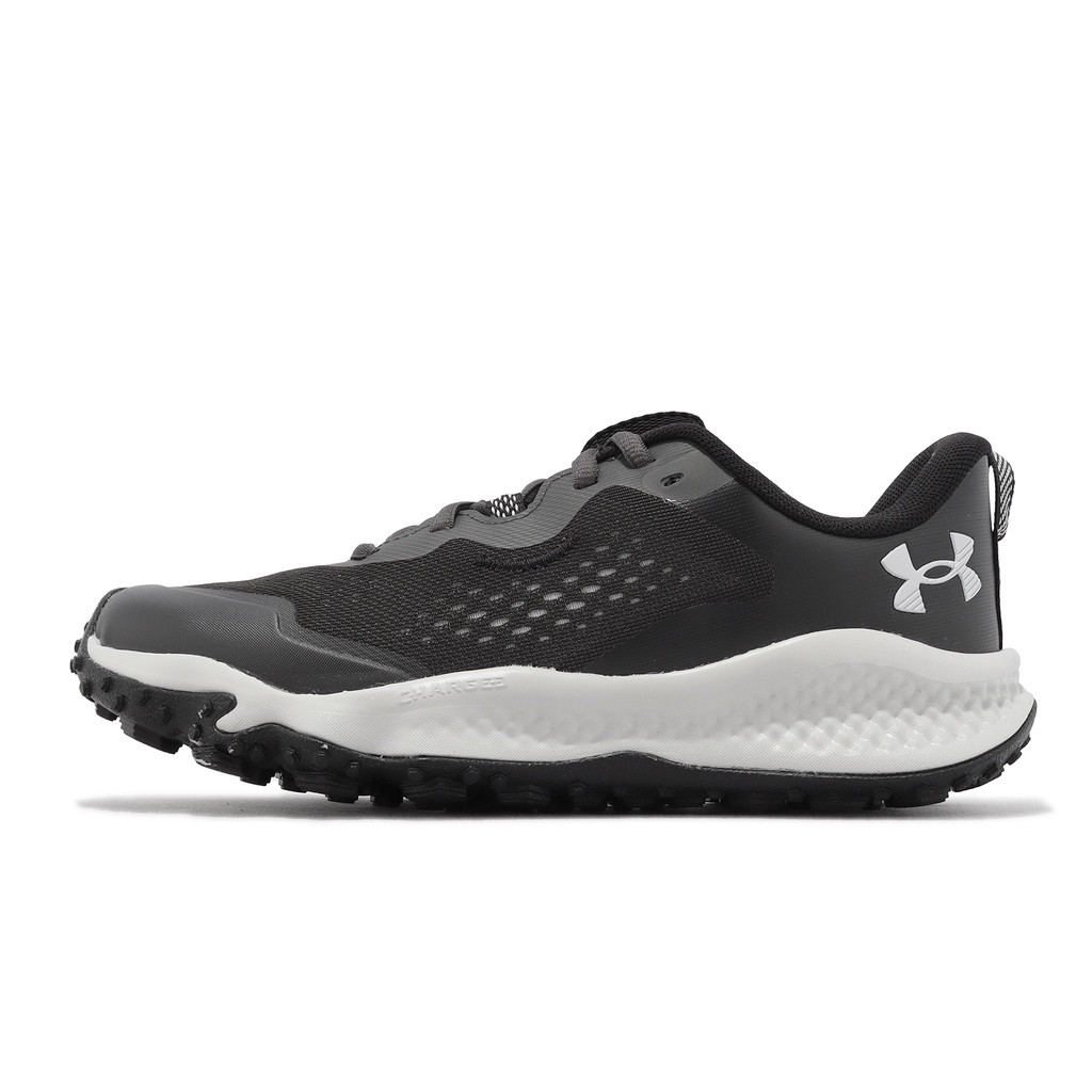 Under Armour 越野跑鞋 Charged Maven Trail 黑白 UA 女鞋 3026143101