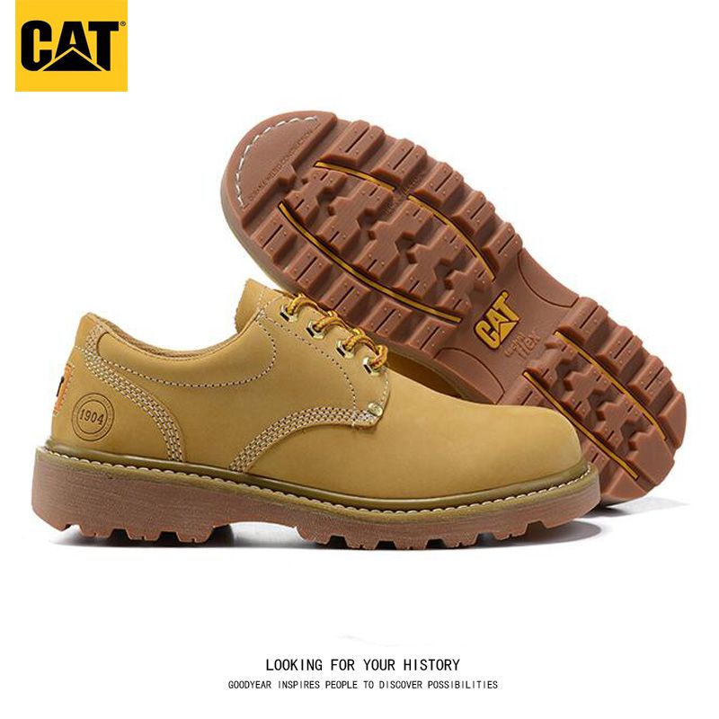 CAT 1904復古休閒男鞋固特異戶外工裝鞋耐磨大黃鞋馬丁靴低幫 TAMB