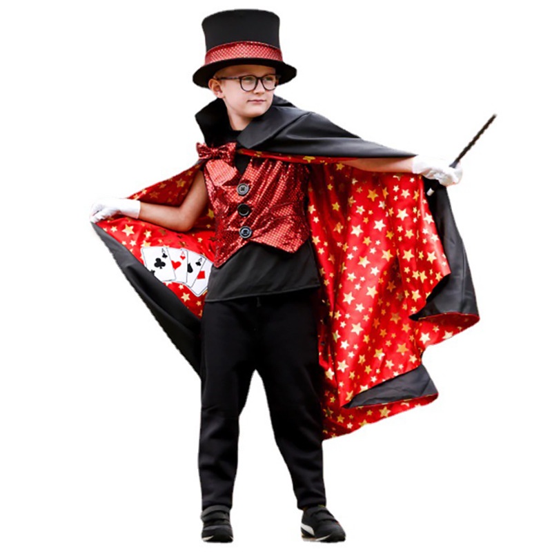 兒童表演服神奇魔術師舞臺職業cos服幼兒園派對角色扮演服裝