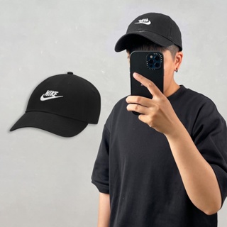 Nike 帽子 Club Futura 男女款 黑 老帽 棒球帽 刺繡 基本款 水洗帽【ACS】 FB5368-011