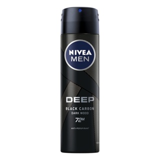 NIVEA 妮維雅男士止汗爽身噴霧深極炭系列清新魅力150ml