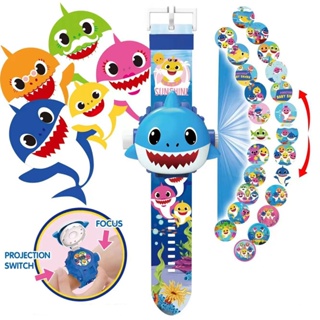 Baby Shark 兒童手錶 24 圖像投影儀數字兒童玩具手錶