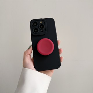 黑色軟殼+支架 for iphone 16promax 15promax 14/13/12/ 15/16plus 11P