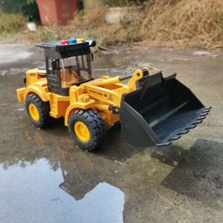 🌈大號兒童工程車模擬推土機模型推土車玩具燈光音樂男孩玩具