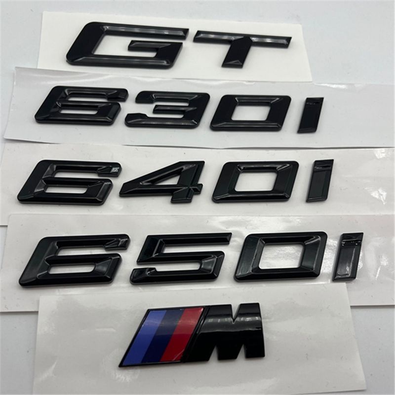 BMW M標 貼標 車標 6系 改裝 GT 630i 640i 650i 亮黑車標 字標 尾標 後標 標誌 汽車配件