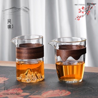 玻璃茶具組 茶濾分茶器 濾茶杯 公道杯 沖茶壺 泡茶工具 泡茶茶壺 泡茶杯子 茶水壺 過濾茶杯 小茶杯 泡茶杯