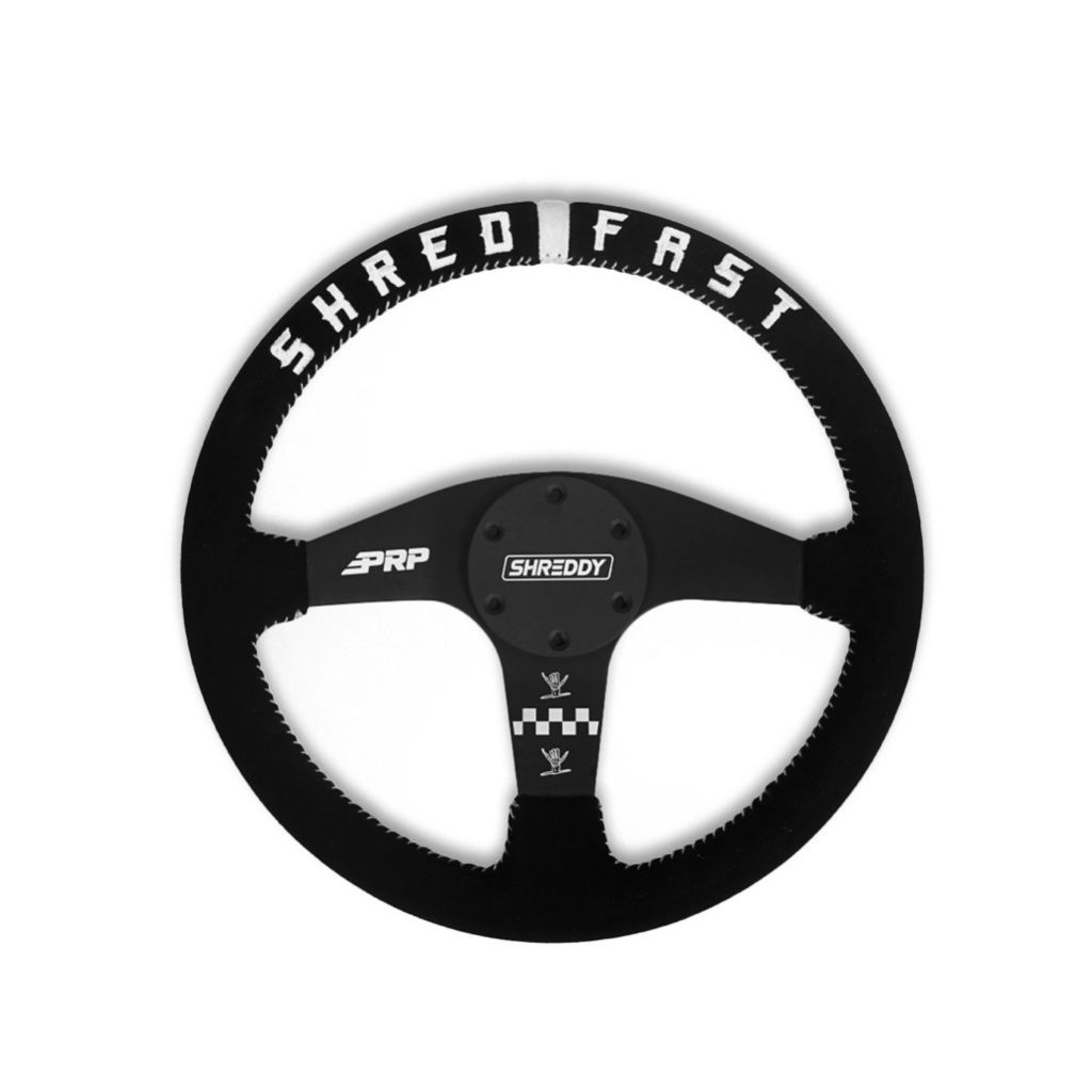 預購 / 美國 PRP SEATS SHREDDY 聯名設計 刺繡方向盤 SHRED FAST 改裝 越野 賽車 內裝