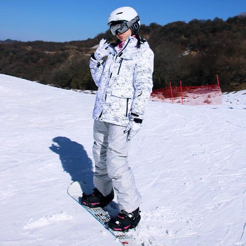 【超值現貨】滑雪衣 滑雪外套 滑雪服 新品戶外滑雪服女套裝防水加厚保暖透氣單板情侶防風滑雪衣褲