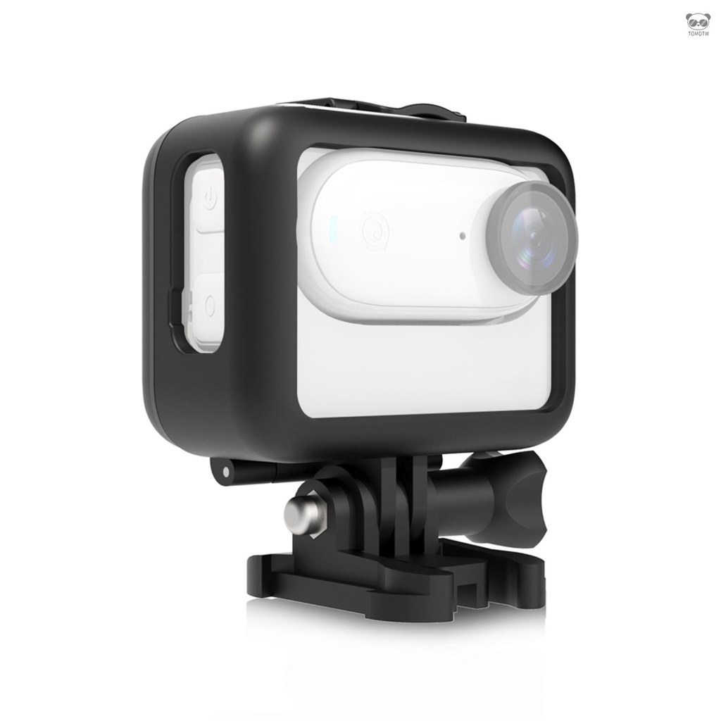 PULUZ PU866B 運動相機保護殼 相機保護框 ABS材質 適配Insta360 GO 3 黑色