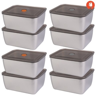 不銹鋼保鮮盒/冰箱食品水果儲存容器/密封防漏飯盒