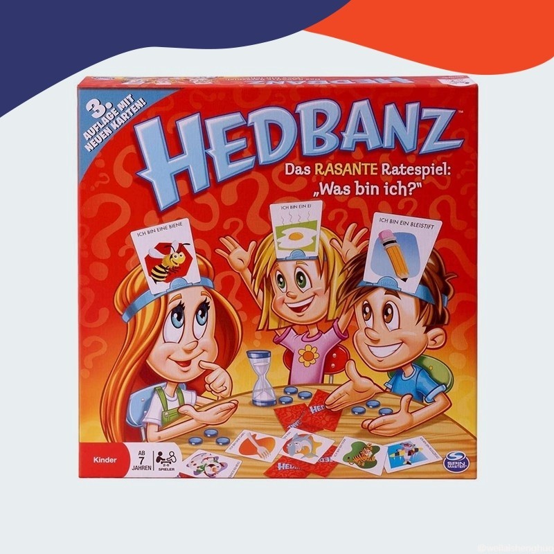 【蔚來優選】 桌遊hedbanz遊戲猜猜我是誰英語學習卡牌遊戲