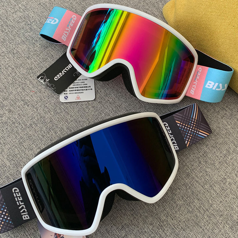 滑雪護目鏡雙層防霧滑雪眼鏡男單雙板雪地防風鏡子卡近視滑雪鏡女