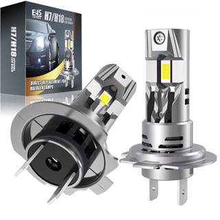 2 件 H7 LED Canbus 大燈燈泡風扇 CSP 晶片迷你設計 LED 12V 前照燈適用於福特福克斯 MK3