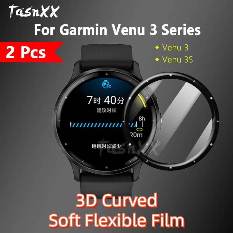 1 / 2 / 3 / 5 件適用於 Garmin VENU 3 VENU 3S SmartWatch 3D 曲面軟柔性