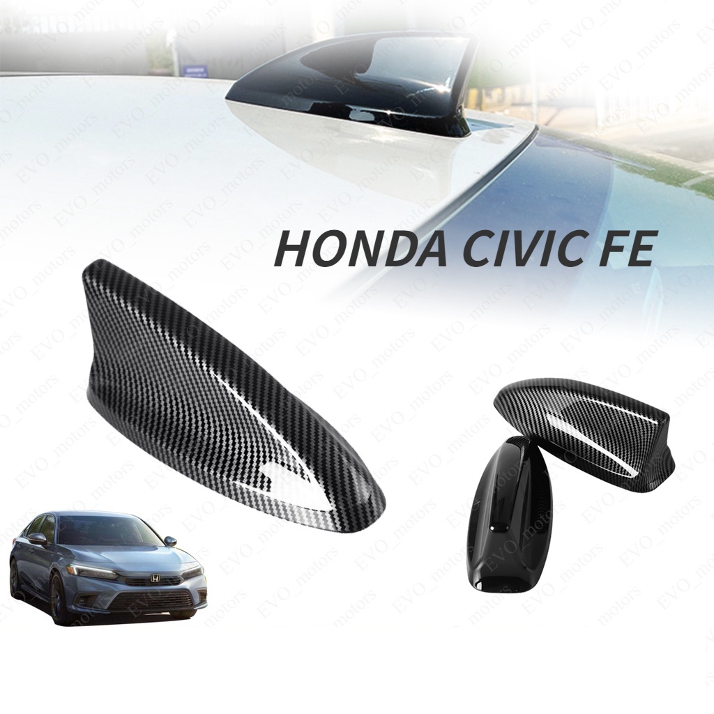 HONDA 適用於 2022 年本田思域 FE 鯊魚鰭天線罩 HRV / Vezel 天線裝飾碳纖維設計裝飾保護器