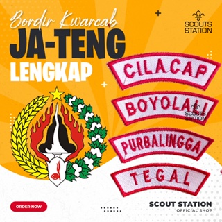 Kwarcab 中心 Java Kwarda 偵察兵和地點全在中央 Java Scout 標誌刺繡