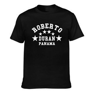 新奇 T 恤巴拿馬 Roberto Duran Boxing Legends Panama Boxer 圖案印花 T 恤
