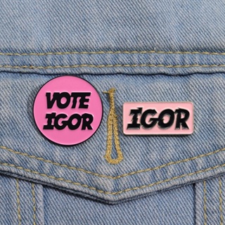 說唱歌手 Tyler Gregory 胸針投票 Igor Pin 琺瑯琺瑯音樂金屬徽章服裝配飾珠寶禮品