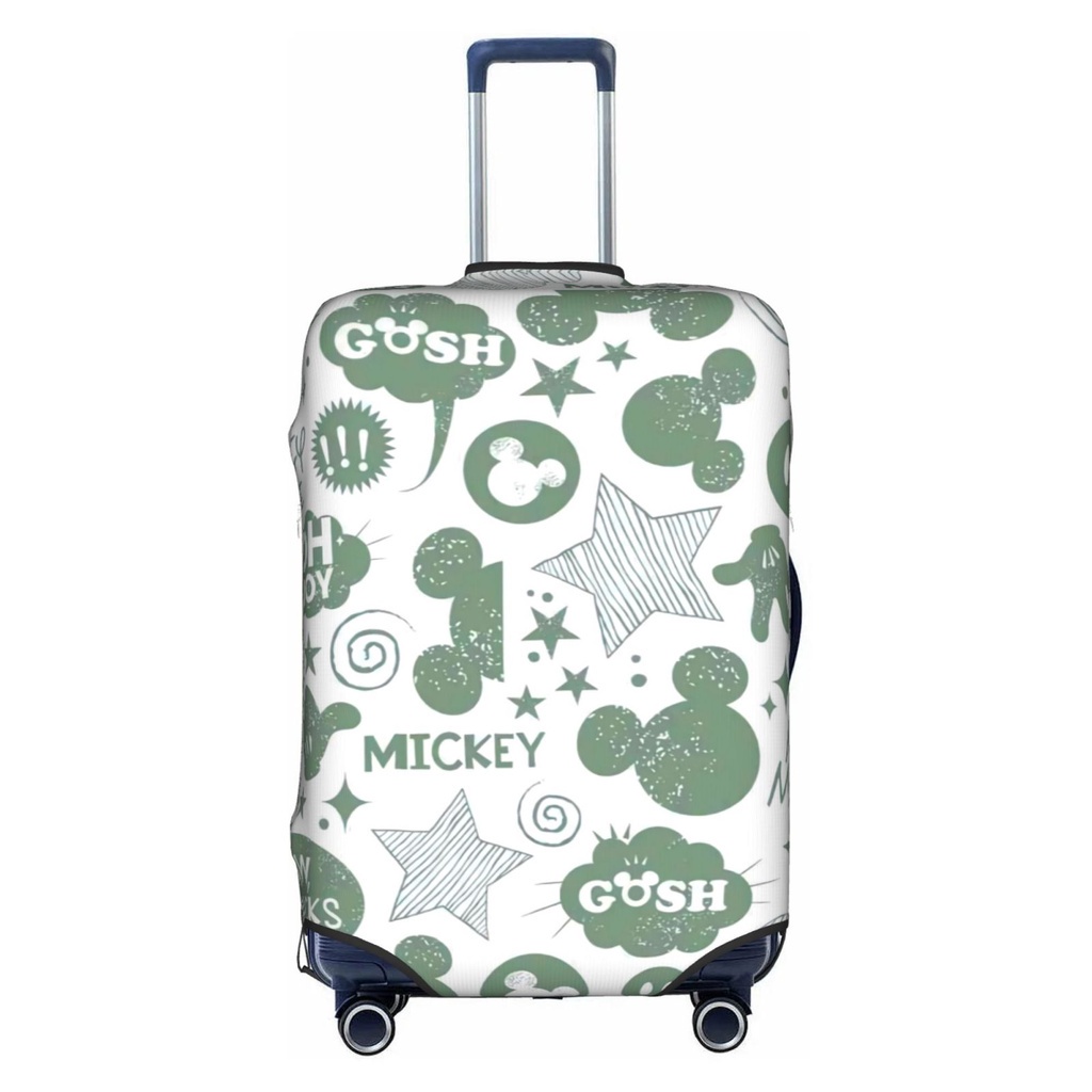 迪士尼米老鼠米妮行李箱套可水洗手提箱保護套防刮手提箱套適合 18-32 英寸行李箱