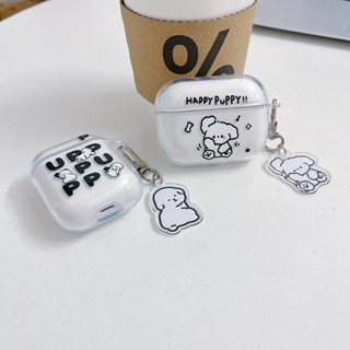 字母狗狗AirPods3代透明保護殼Airpods1/2透明殼 Airpods pro 2保護套Airpods2耳機套