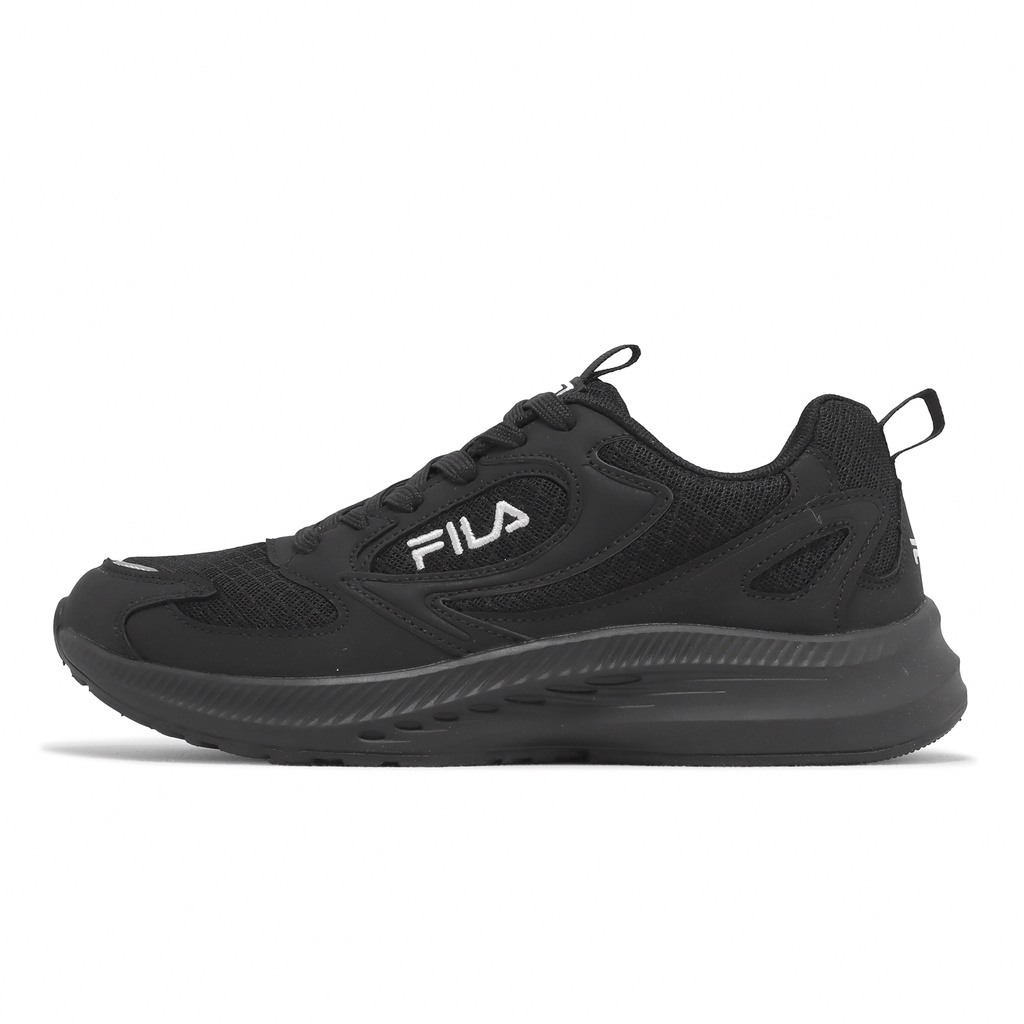 Fila 慢跑鞋 Cyclone 女鞋 黑 白 運動鞋 基本款 斐樂【ACS】 5J906X004