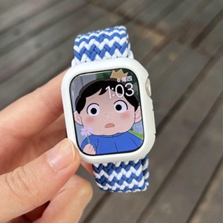 尼龍錶帶 Apple Watch 7 8 9代錶帶 透氣 彈力錶帶 回環錶帶 40 44 41 45 46 42mm錶帶