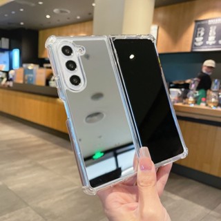 SAMSUNG 三星 Galaxy Z Fold5 手機殼鏡面四角防摔硬殼