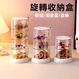【現貨】粉撲收納盒 粉撲旋轉盒 美妝蛋收納盒 化妝棉收納盒 飾品收納盒 粉撲盒 美妝蛋置物架 防塵美妝蛋架