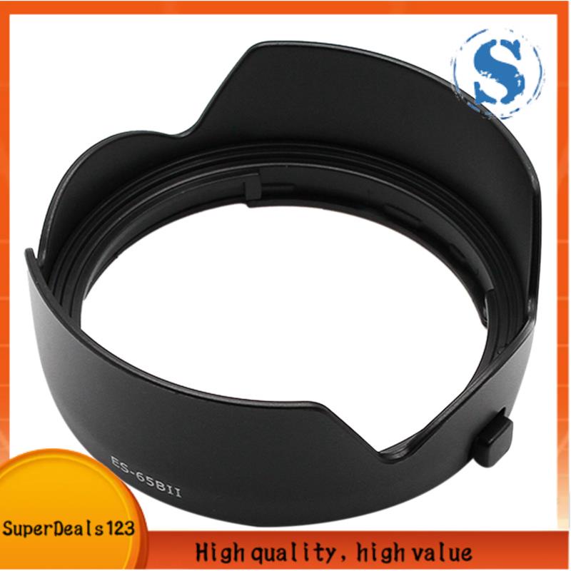 【SuperDeals123】ES-65B 可逆遮光罩防反光遮光罩適用於佳能 RF 50mm F1.8 STM 相機鏡頭