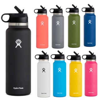 不銹鋼太空水壺運動水壺熱水瓶熱水瓶 Hydro Handle Flask 標誌戶外