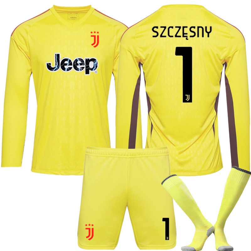 2324守門員制服號 1 Szczesny Polo Club足球服守門員服黃色長袖運動衫
