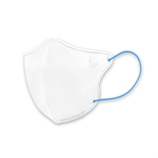 【幸福物語】XL成人3D醫用口罩-白＋藍耳繩（10入/盒）