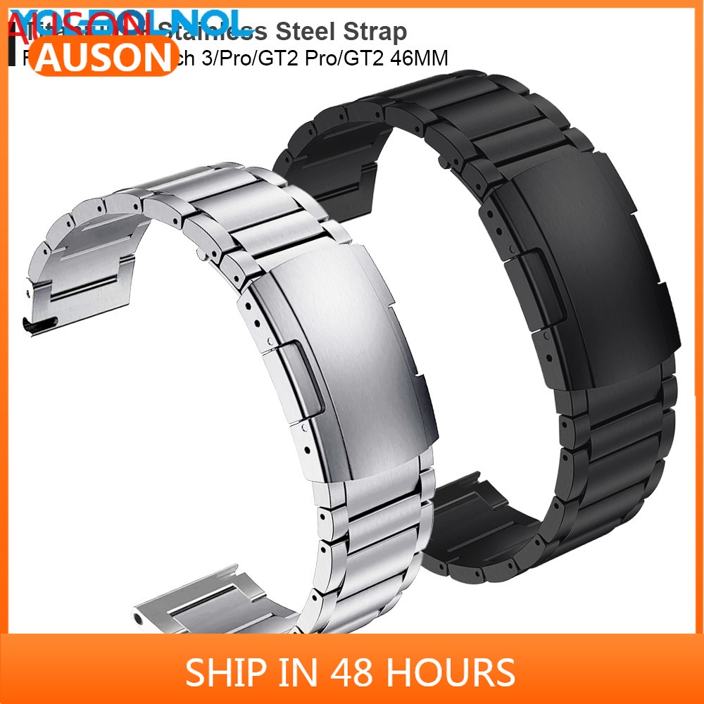 AUSON適用於小米watch color 2 S1鈦合金金屬錶帶Haylou GST RT2 LS10鋼錶帶 22mm