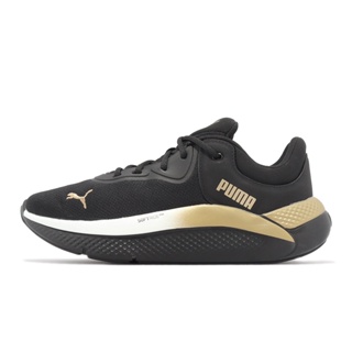 Puma 慢跑鞋 Softride Pro Molten Metal Wns 黑 金 女鞋 【ACS】 37885201