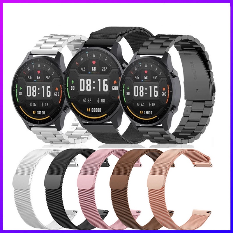 xiaomi watch 2 pro 錶帶 22mm 適用於 小米手錶 2 Pro 腕帶 替換 手鍊 純色 矽膠 金屬