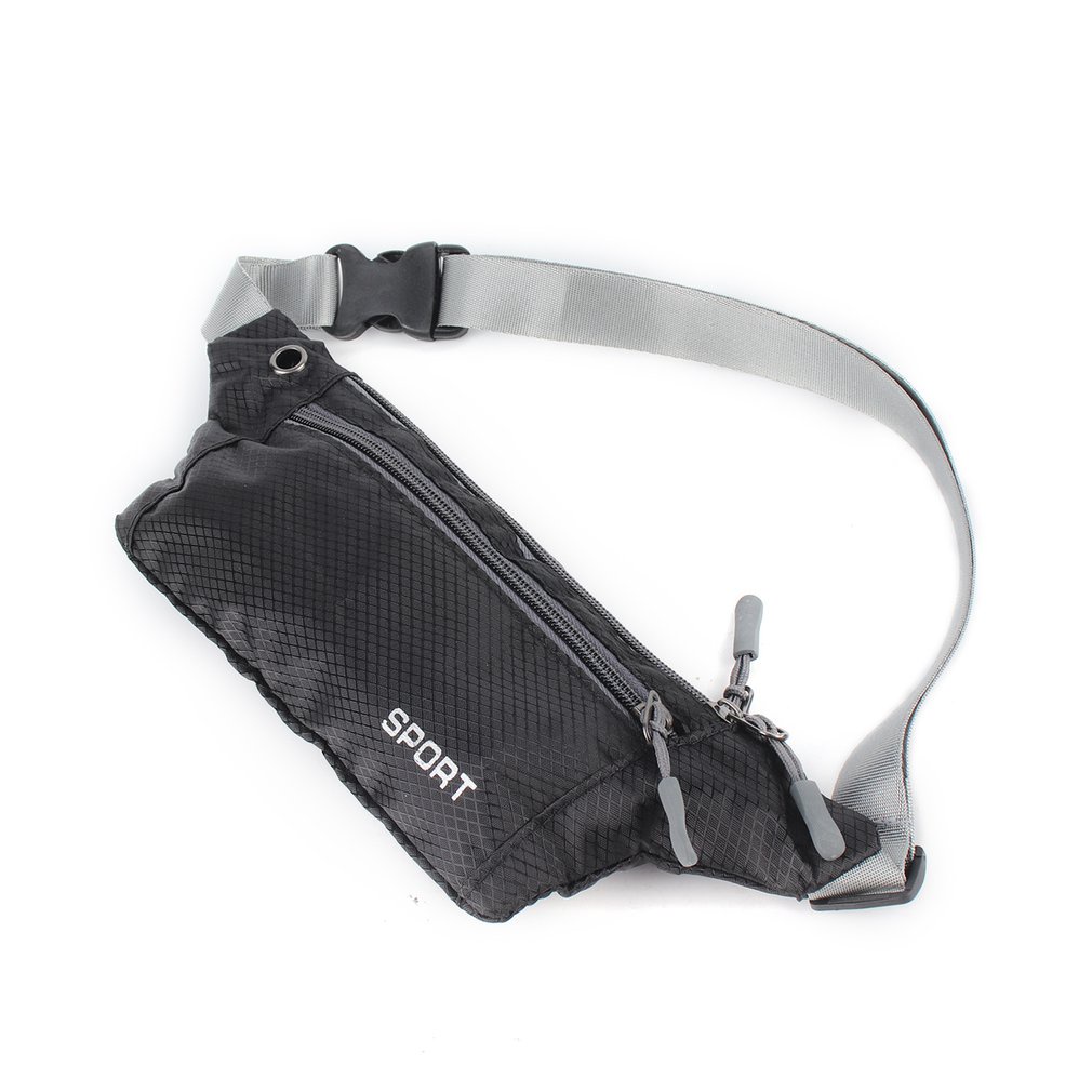 全新中性口袋吊帶包運動跑步旅行安全腰包