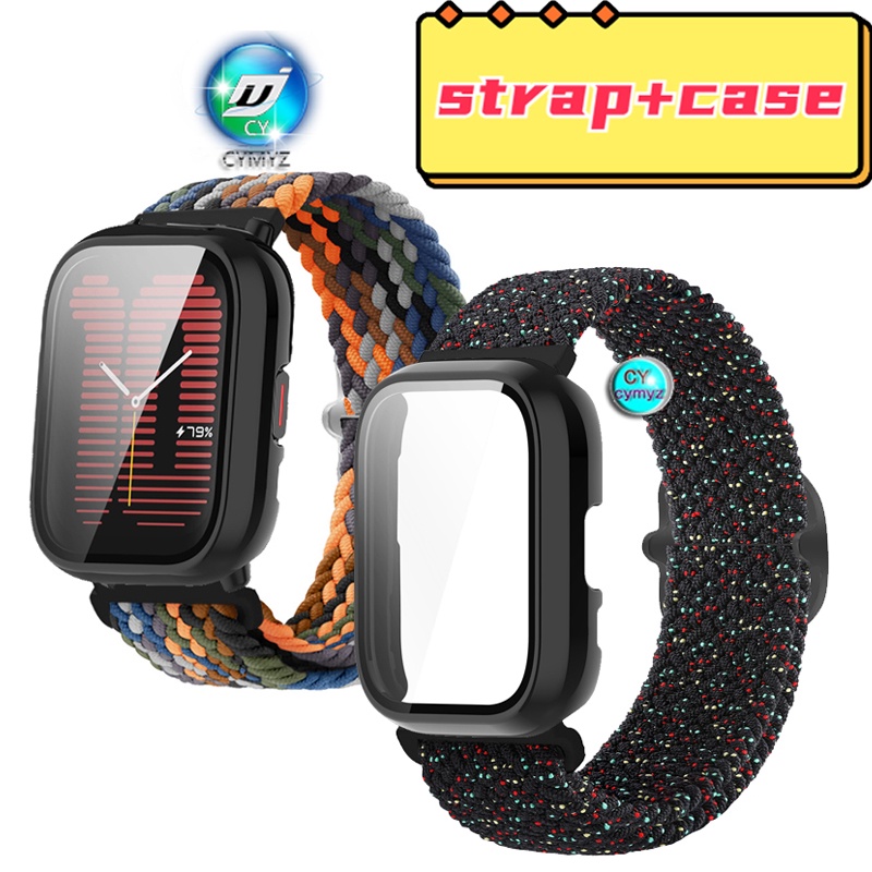 Amazfit 有源錶帶 amazfit active 智能手錶錶帶運動腕帶 amazfit 有源錶殼屏幕保護膜的尼龍錶
