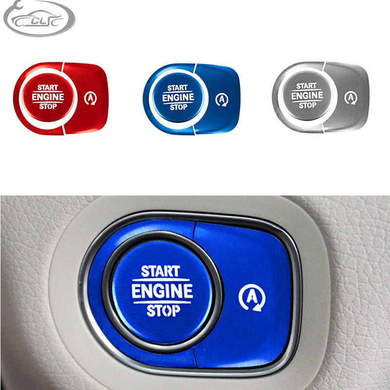 適用於20款Benz 賓士 GLE350/GLE450/GLS/G500一鍵啟動按鈕裝飾貼改裝