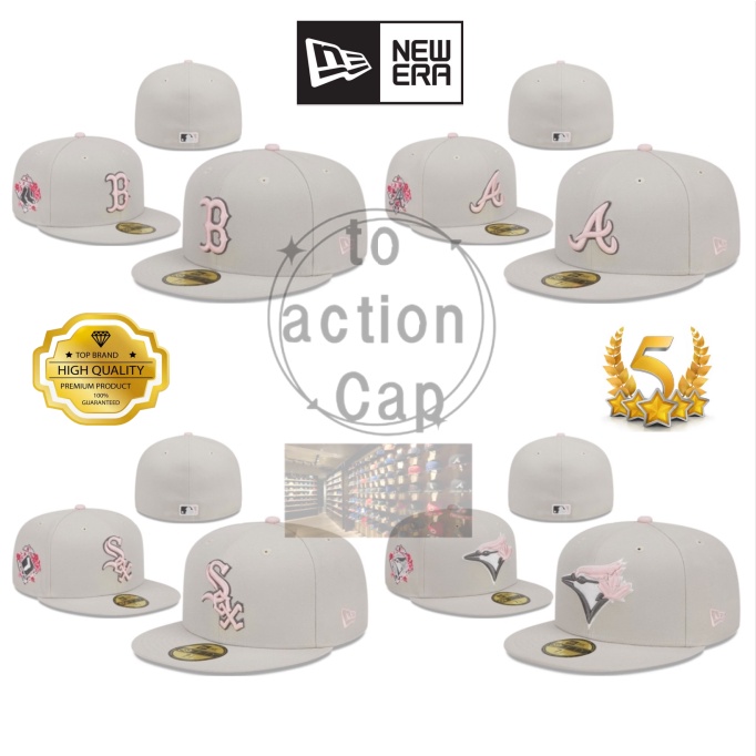 OFF WHITE 2023 MLB 棒球帽男士帽子全封閉運動後扣帽不可調節米白色系列尺寸帽子藍鳥棒球帽