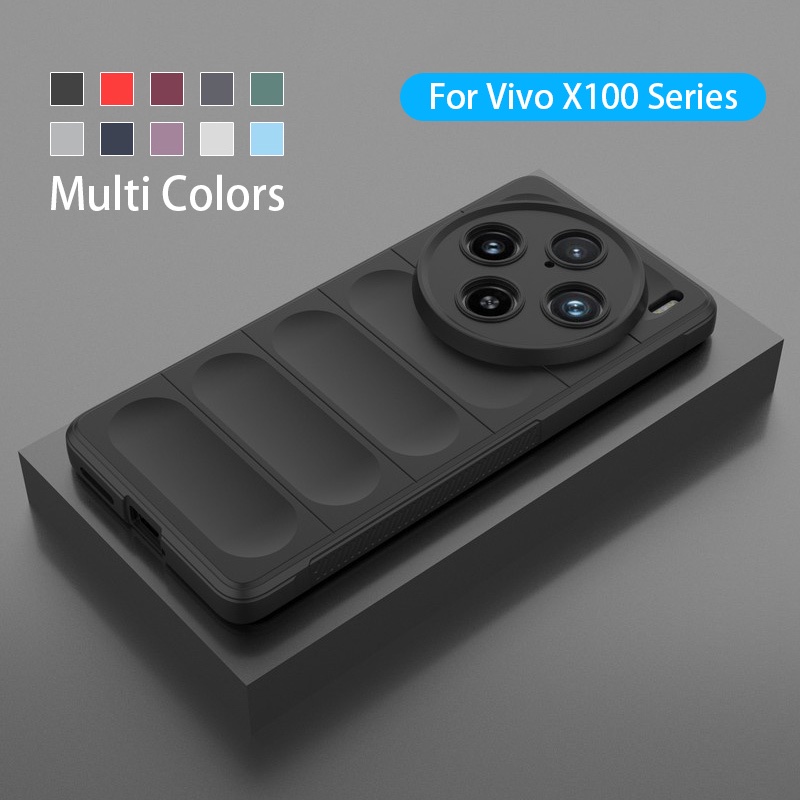 Vivo X100 Pro X 100 5G VivoX100 X100Pro 2023 軟柔性矽膠 TPU 保險槓手機