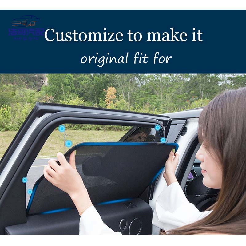 免運 BMW 汽車遮陽板定制適用於寶馬 5 系 F10 E60 E61 E39 F11 磁性汽車側窗遮陽板窗簾遮陽網