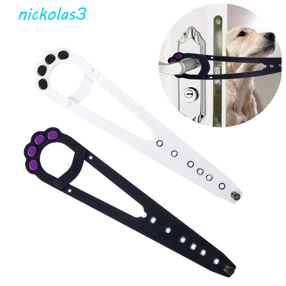 NICKOLAS貓門架,Flex黑色寵物閉門器,實用ABS可調車門限位器貓彈性門鎖保護你的寶寶